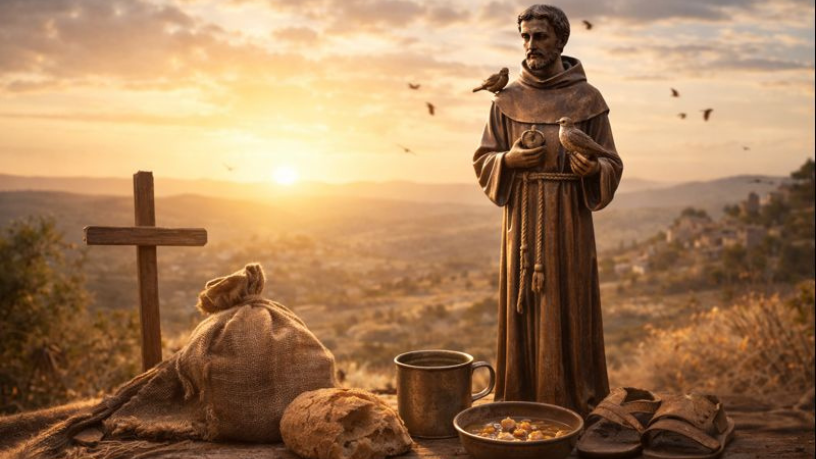 A pobreza evangélica vivida por São Francisco de Assis explicada por Jose Eduardo Oliveira e Silva.